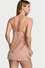 Victoria's Secret Macaron Nude Satin Slip Dress