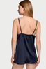 Victoria's Secret Noir Navy Blue Satin Slip Dress