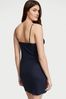 Victoria's Secret Noir Navy Blue Lace Slip Dress