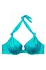Victoria's Secret Blue Shells Halter Swim Bikini Top