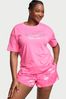 Victoria's Secret Hollywood Pink Flamingo Cotton T-Shirt Short Pyjamas