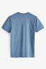 Blue Everyday Soft Logo Short Sleeve Crew Neck T-Shirt