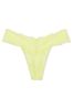 Victoria's Secret Citron Glow Yellow Flower Power Thong Knickers