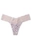 Victoria's Secret Animal Cotton Lace Waist Thong Panty