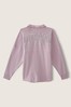 Victoria's Secret PINK Varsity Half-Zip Fleece Top