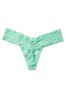 Victoria's Secret Modern Mint Green Lace Thong Knickers