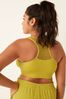 Victoria's Secret PINK Golden Pear Seamless Lightly Lined Low Impact Racerback Sports Bra