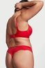Victoria's Secret Lipstick Red Smooth Cut Out Thong Knickers