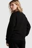 Victoria's Secret PINK Pure Black Fleece Oversized Sweatshirt