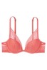 Victoria's Secret Sunset Rose Pink Lightly Lined Lace Plunge Bra
