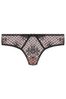 Victoria's Secret Black Dot Cutout Tanga Panty