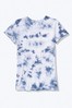Victoria's Secret PINK Old School Blue Tie Dye Perfect Crew T-Shirt