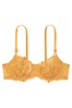 Victoria's Secret Golden Silk Yellow Lace Unlined Balcony Bra