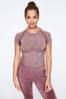 Victoria's Secret PINK Seamless Workout Short Sleeve Cropped Crew