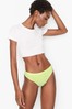 Victoria's Secret New Reed Green Seamless Knit Pop Trim Thong Panty