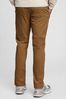 Brown Essential Chinos in Slim Fit with Washwell