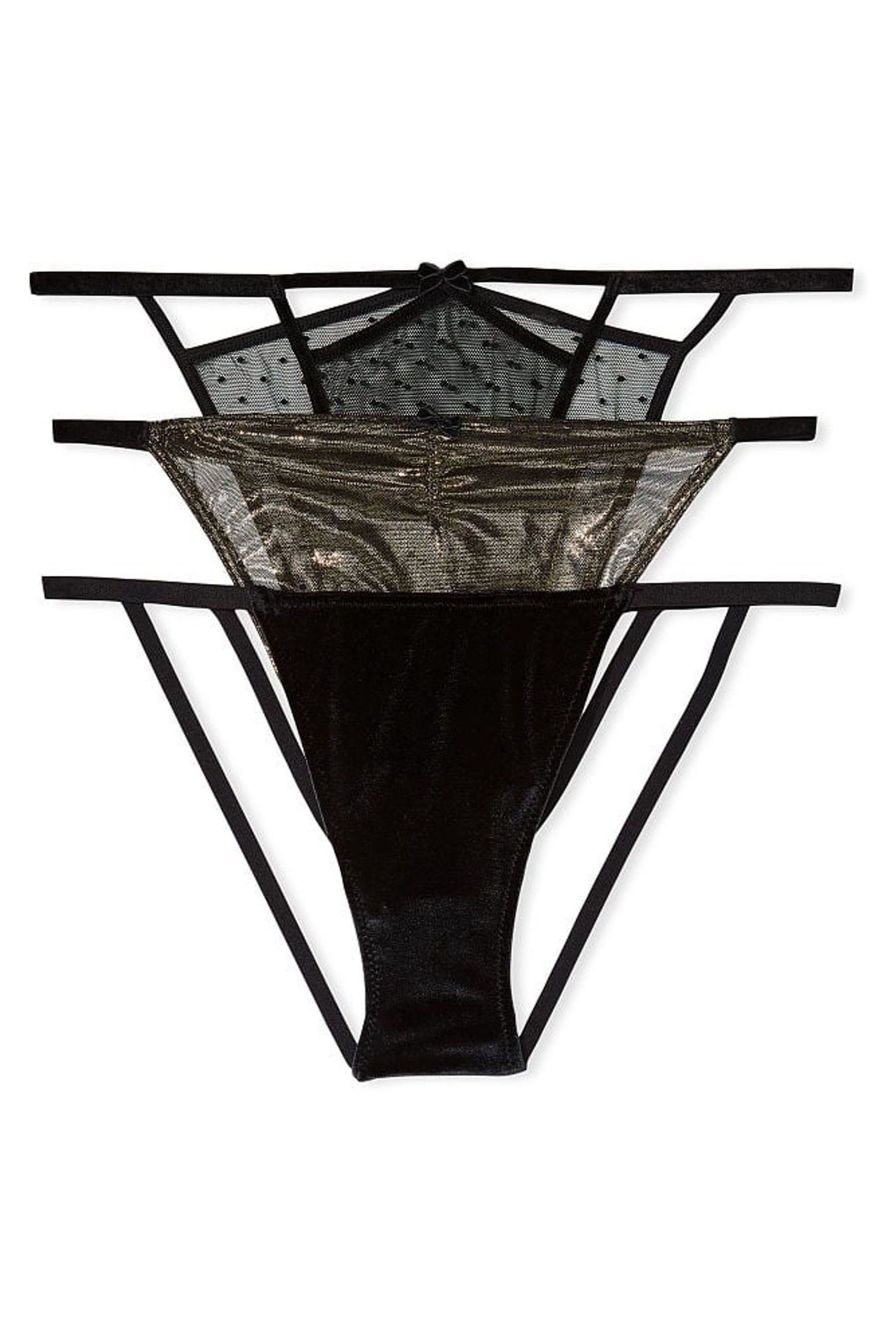 Buy Victoria's Secret 3 Pack String Bikini Knickers from the Victoria's ...