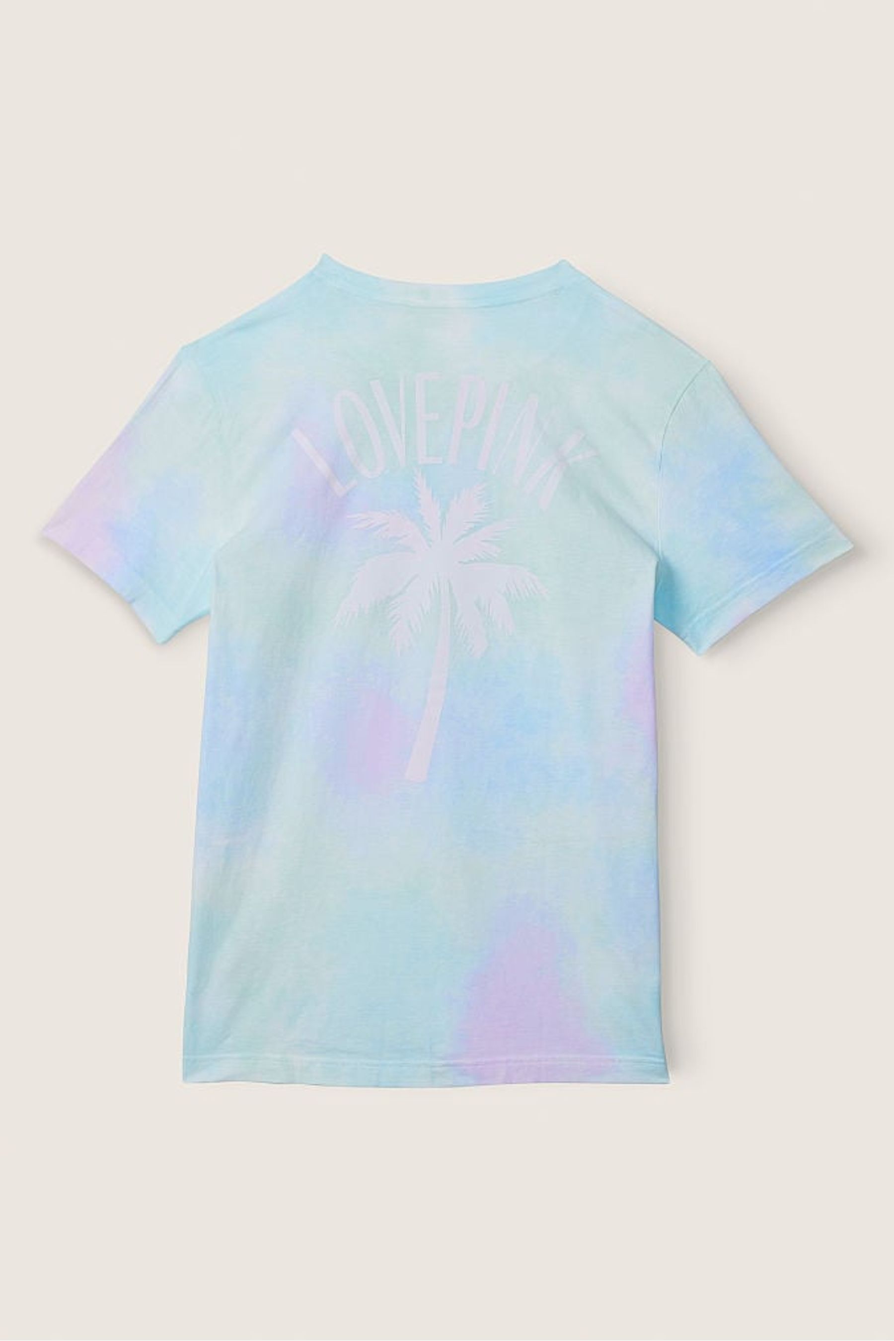 T-shirt Victoria's Secret PINK 'Study Or Nah' - Manches Courtes - Orange Vif - Taille L - Occasion Très Bon État