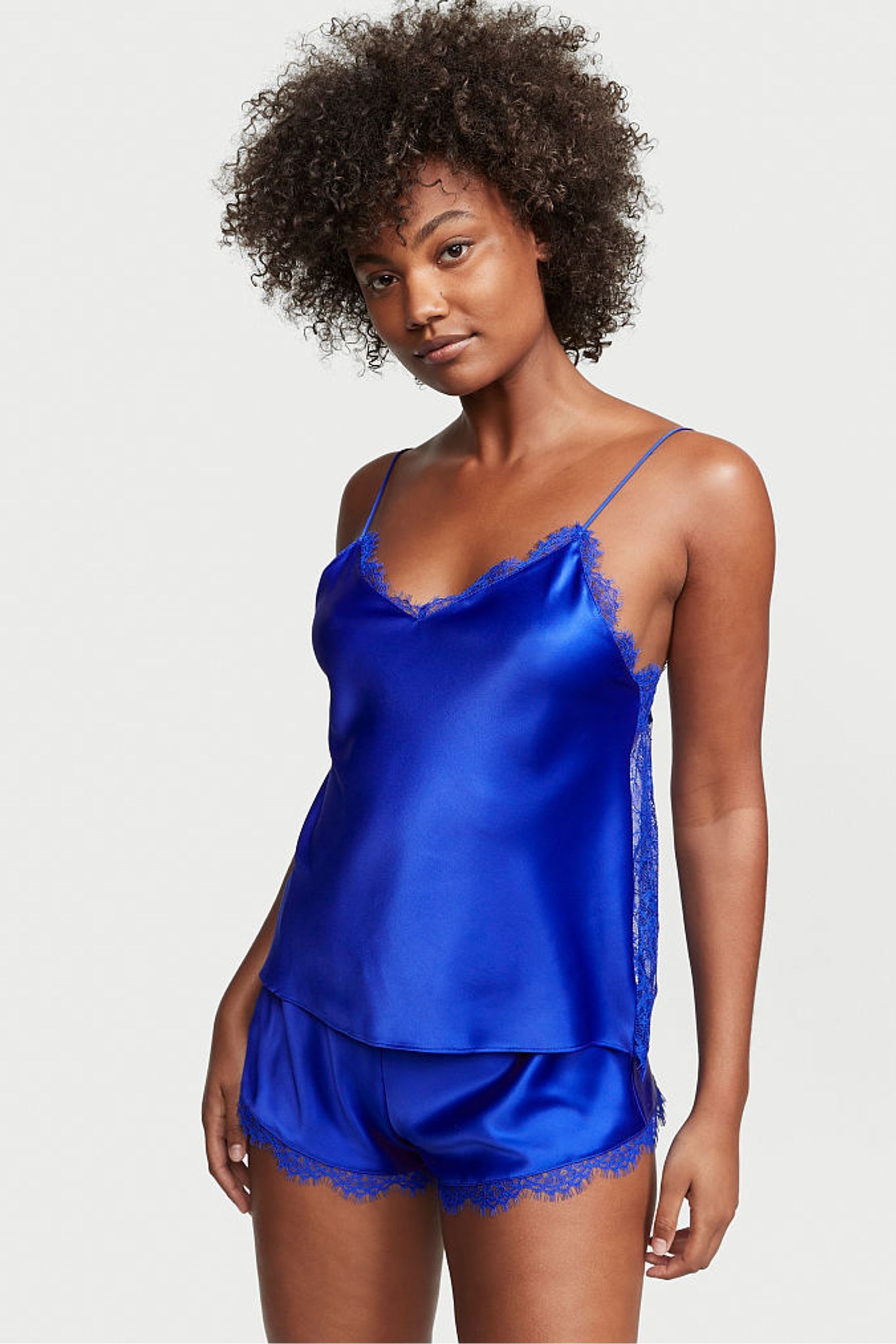 Buy Victoria's Secret Satin Lace Back Cami Set from the Victoria's
