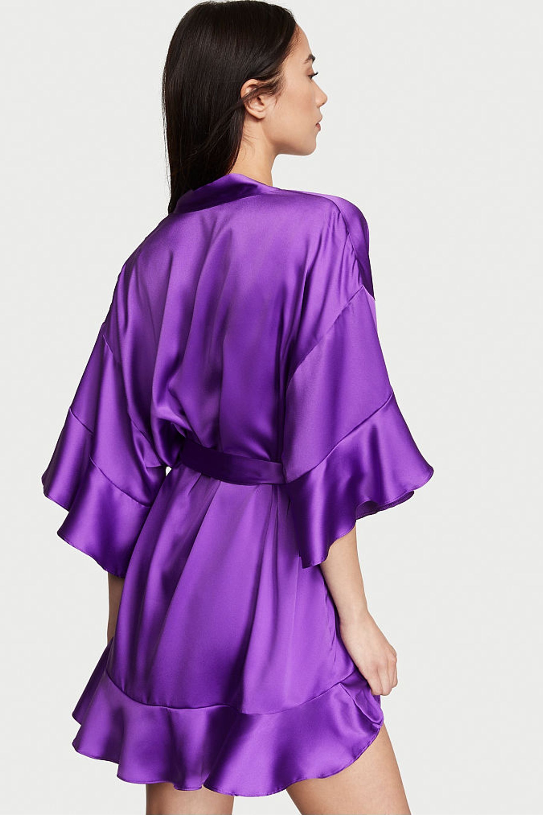 Victoria's Secret Flounce Satin Robe | Victoria's Secret Ireland