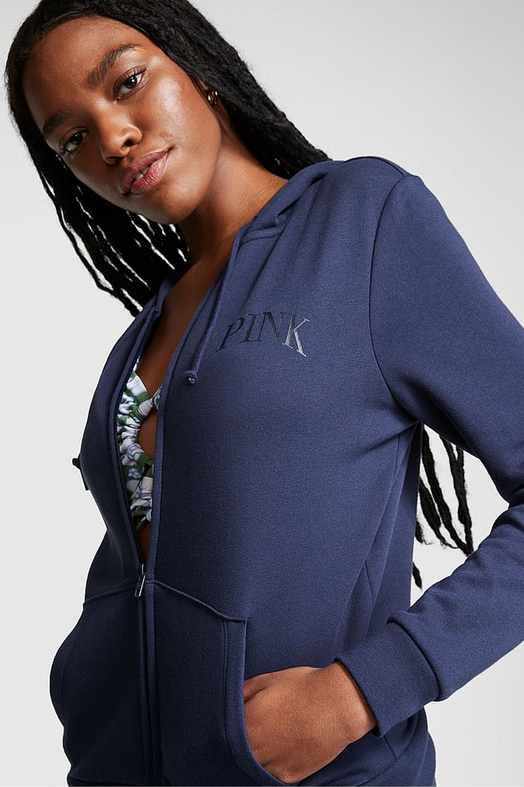 Buy Victorias Secret Pink Fleece Zip Up Everyday Hoodie From The Victorias Secret Uk Online Shop 8367