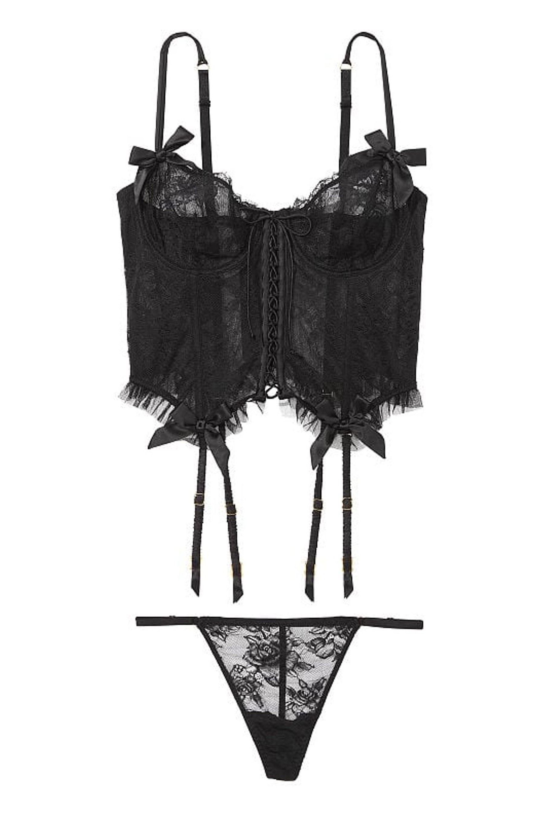 Buy Victoria's Secret Archive Lace Corset and Knicker Set from the