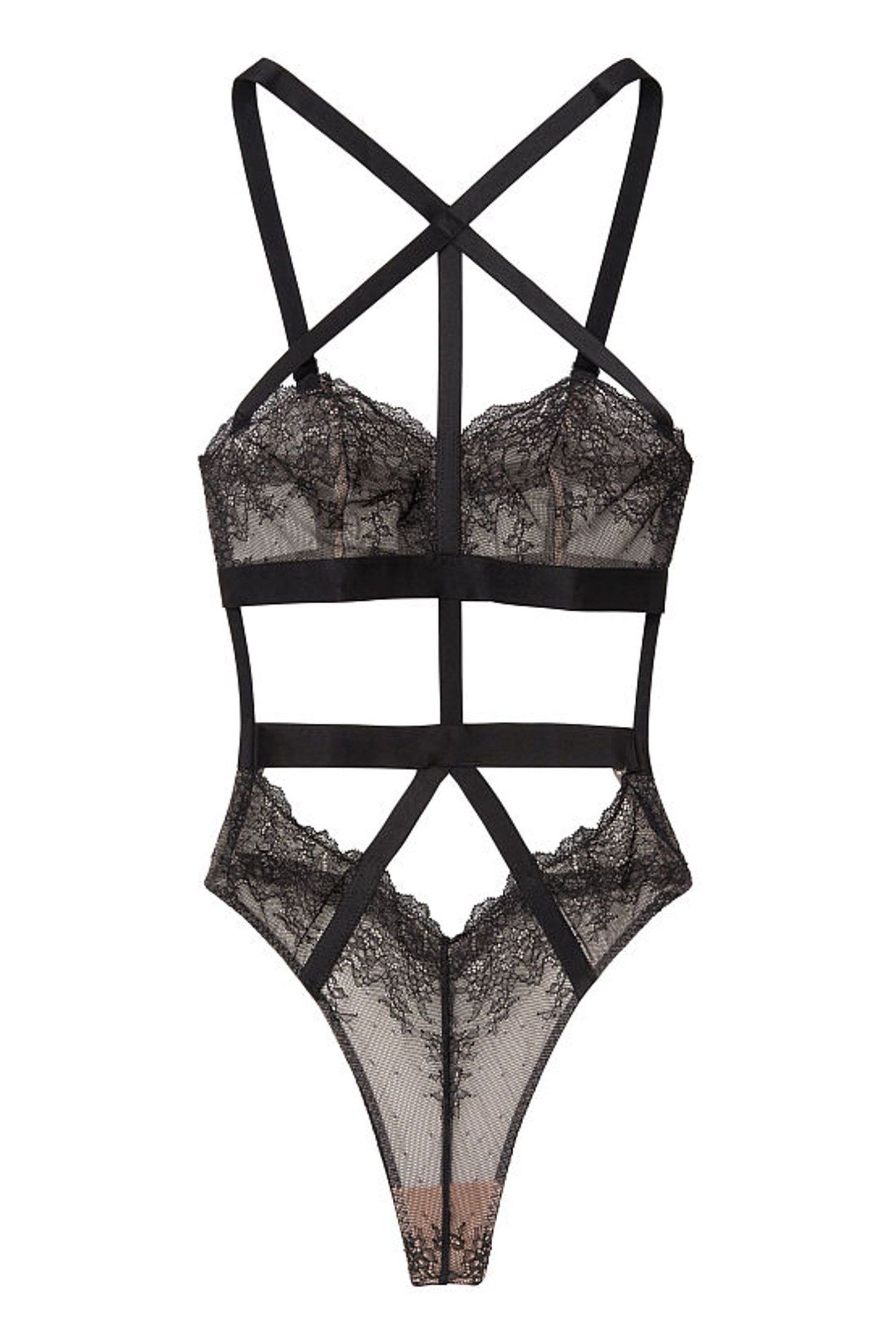 Buy Victoria's Secret Cutout Lace Unlined Bodysuit from the Victoria's ...