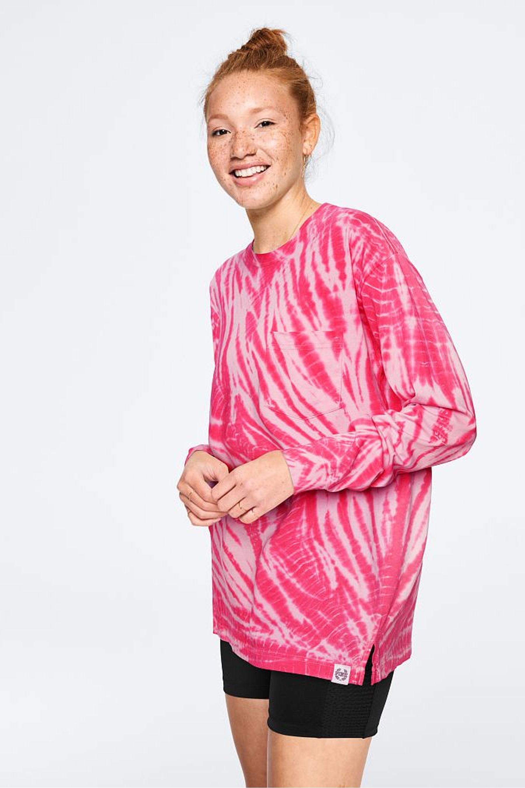 Buy Victoria's Secret PINK Long Sleeve Campus Tee from the Victoria's ...