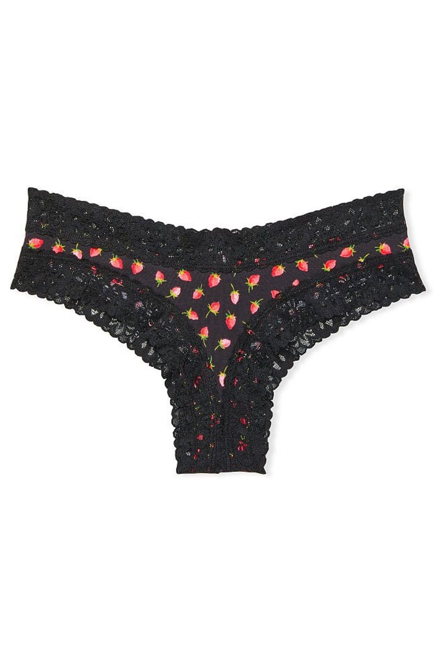 Buy Victoria s Secret Cotton Lace Waist Cheeky Knickers From The 