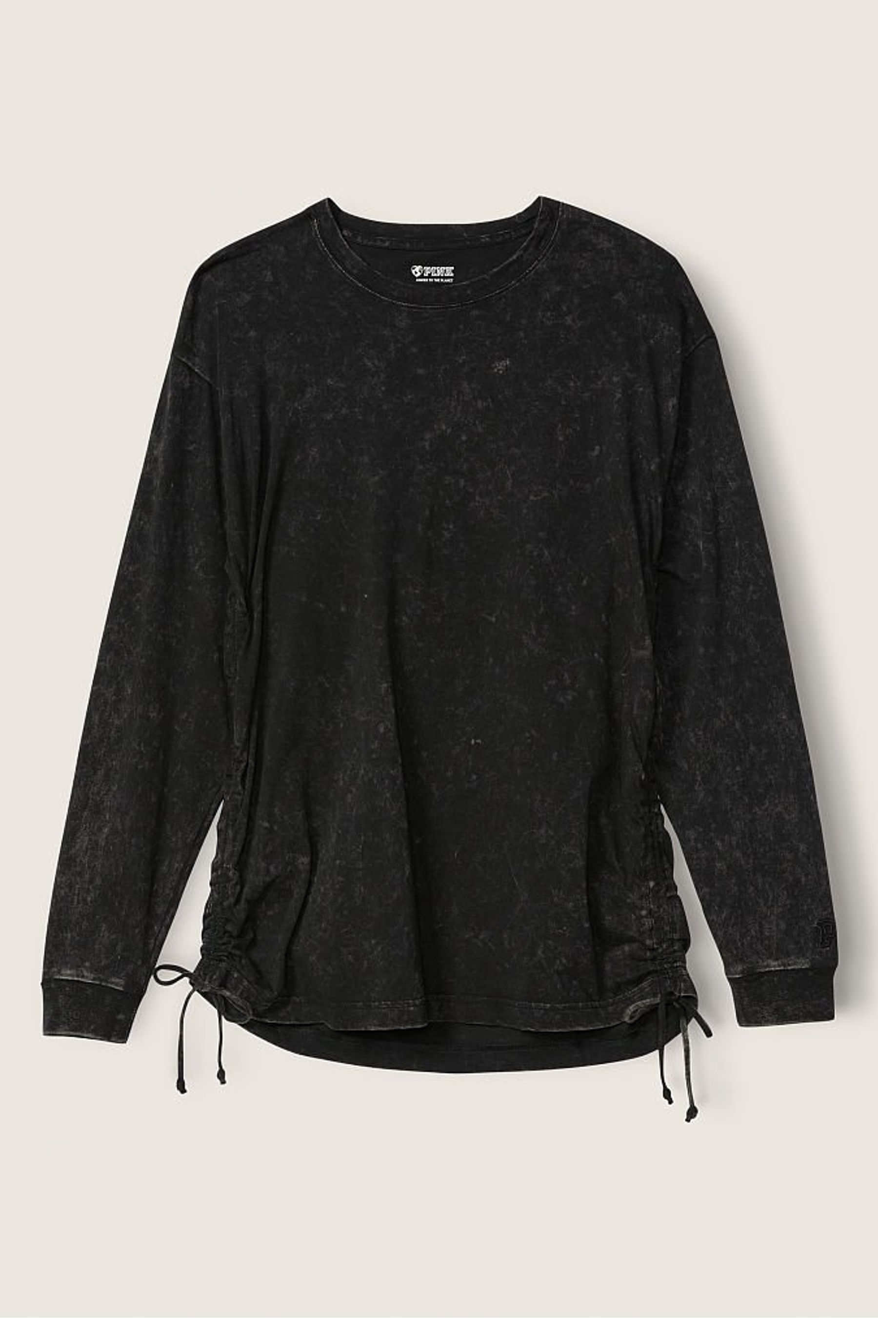 Buy Victoria's Secret PINK Campus Long Sleeve Ruched TShirt from the