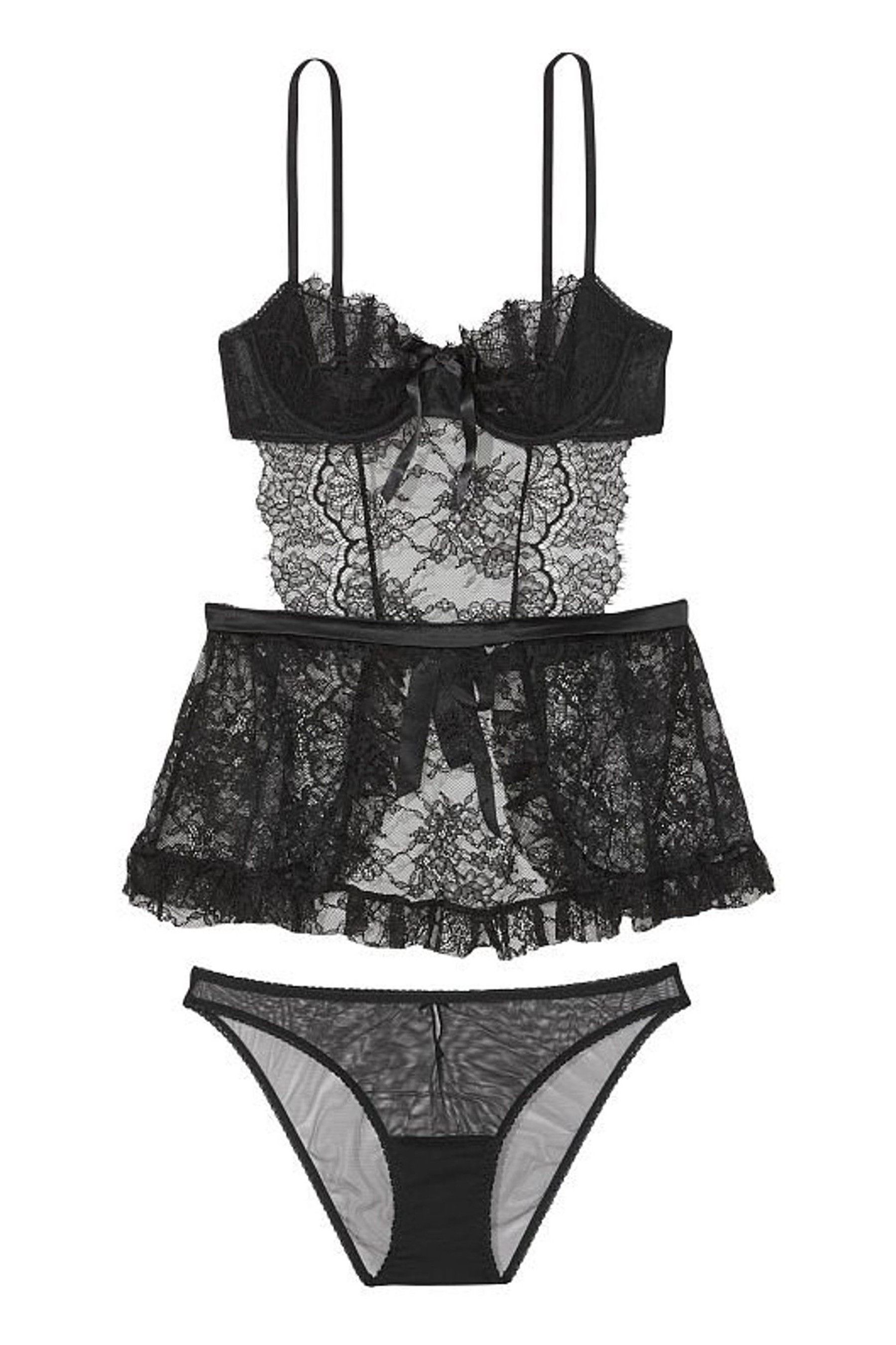 Buy Victoria's Secret Wicked La Fleur Open Back Babydoll from the