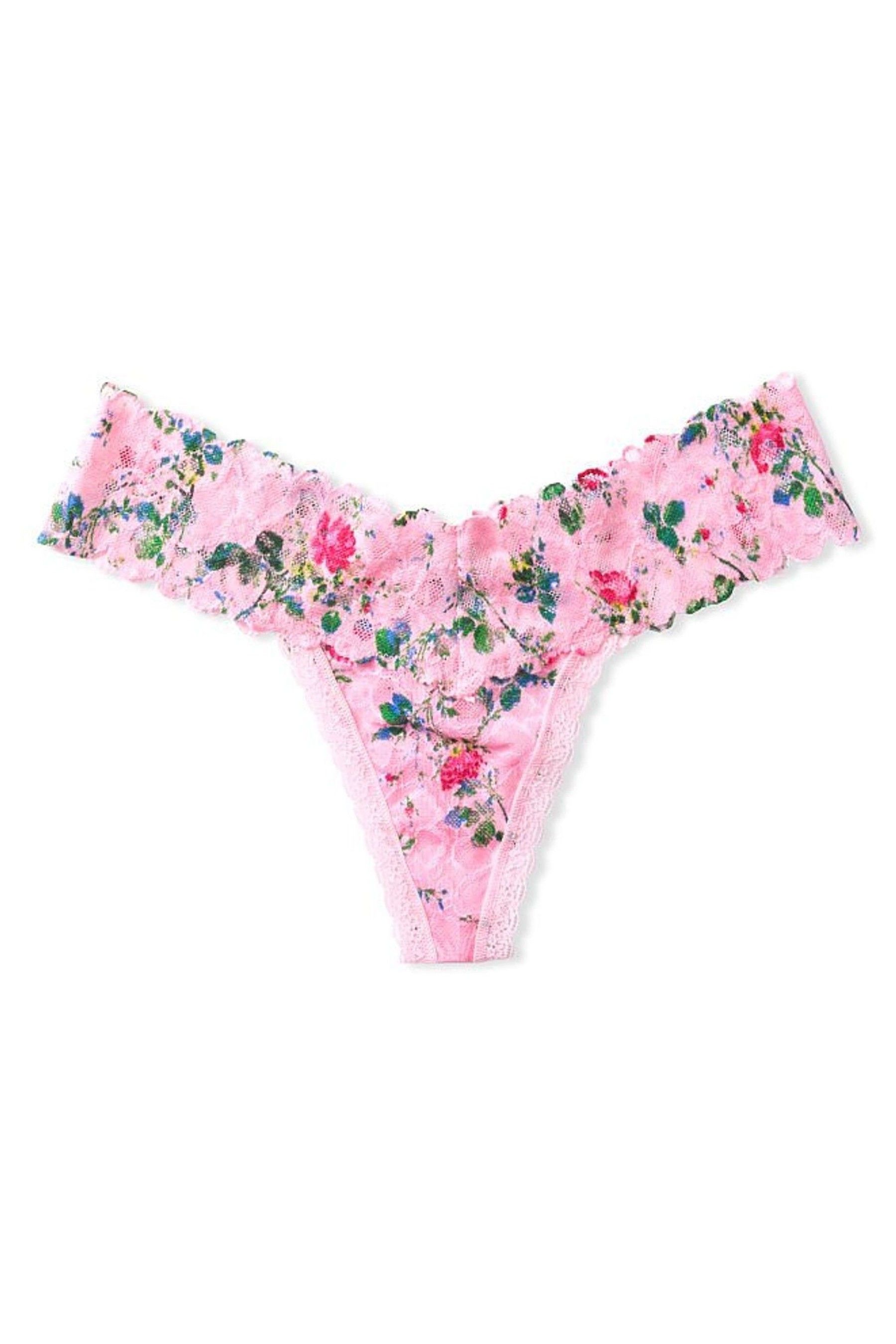 Buy Victoria's Secret Floral Lace Thong Panty from the Victoria's ...