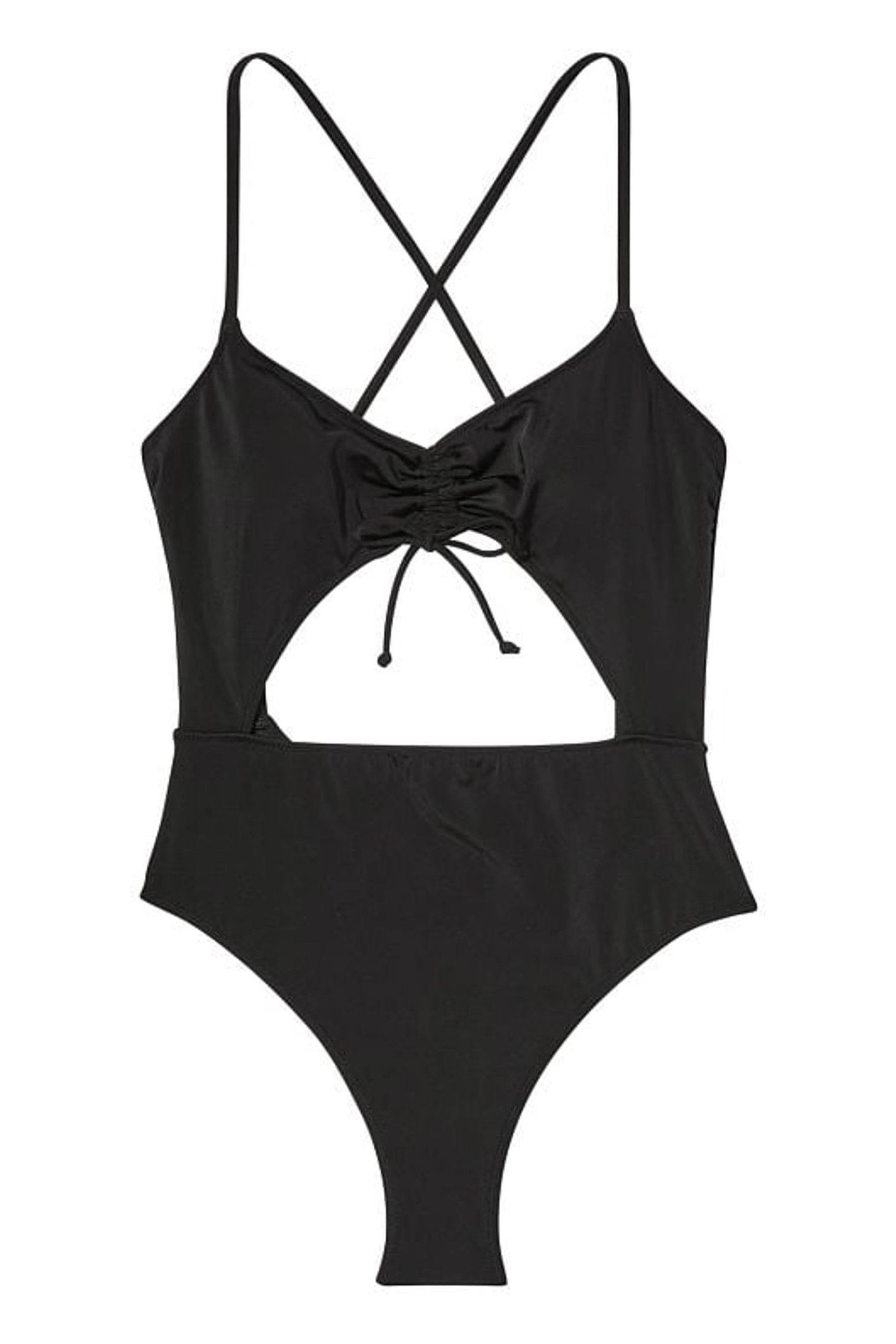 Buy Victoria's Secret Ruched Shine Cut Out One Piece Swimsuit from the