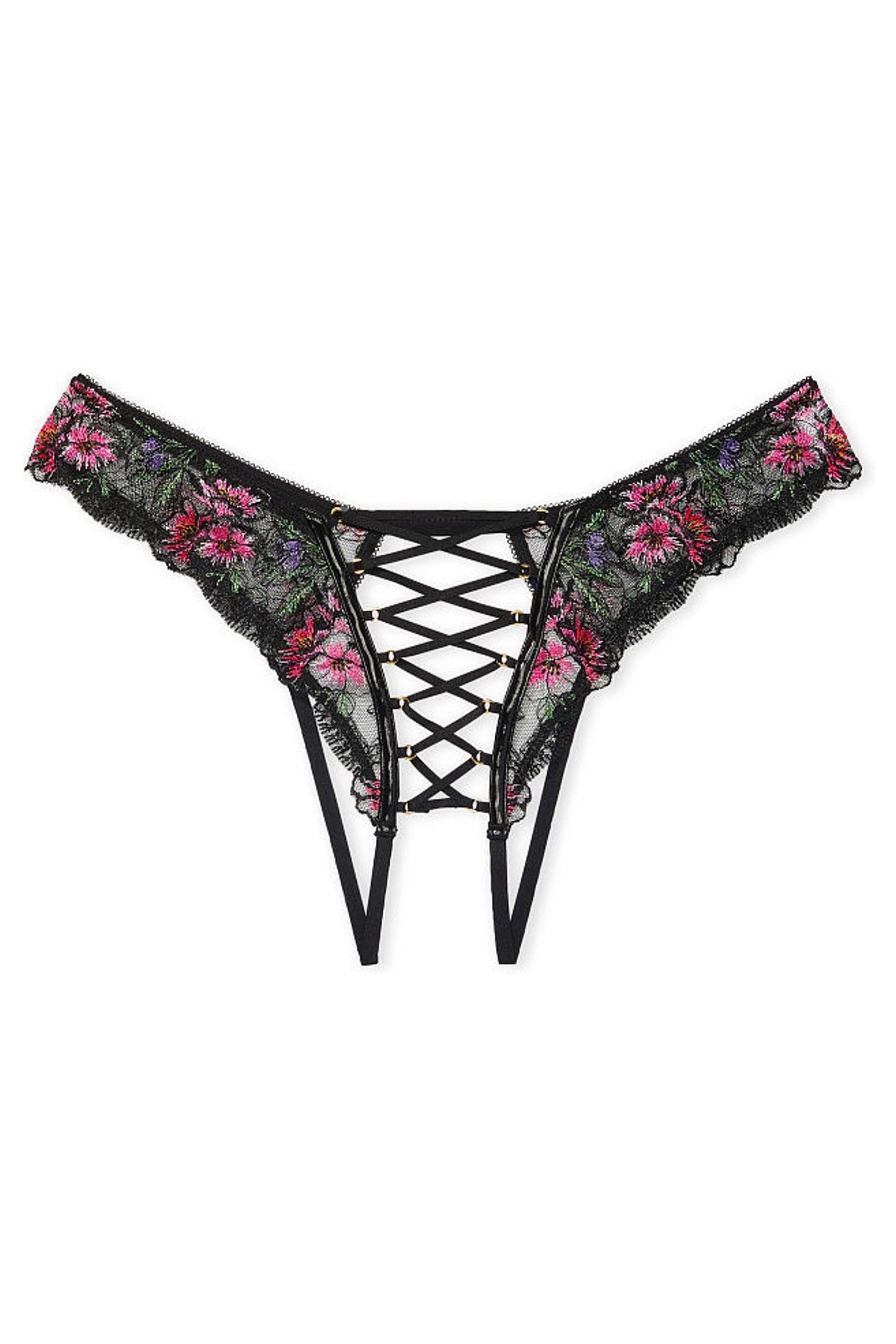Victoria s Secret Floral Embroidered Cheeky Knickers Victoria s 
