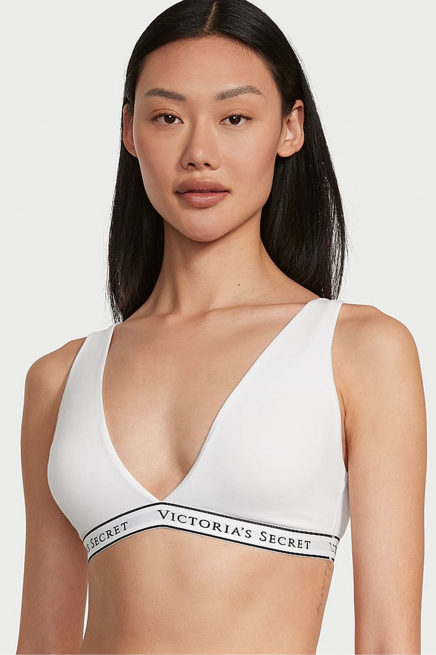 Victoria's Secret Cotton Logo Bralette Victoria's Secret Ireland