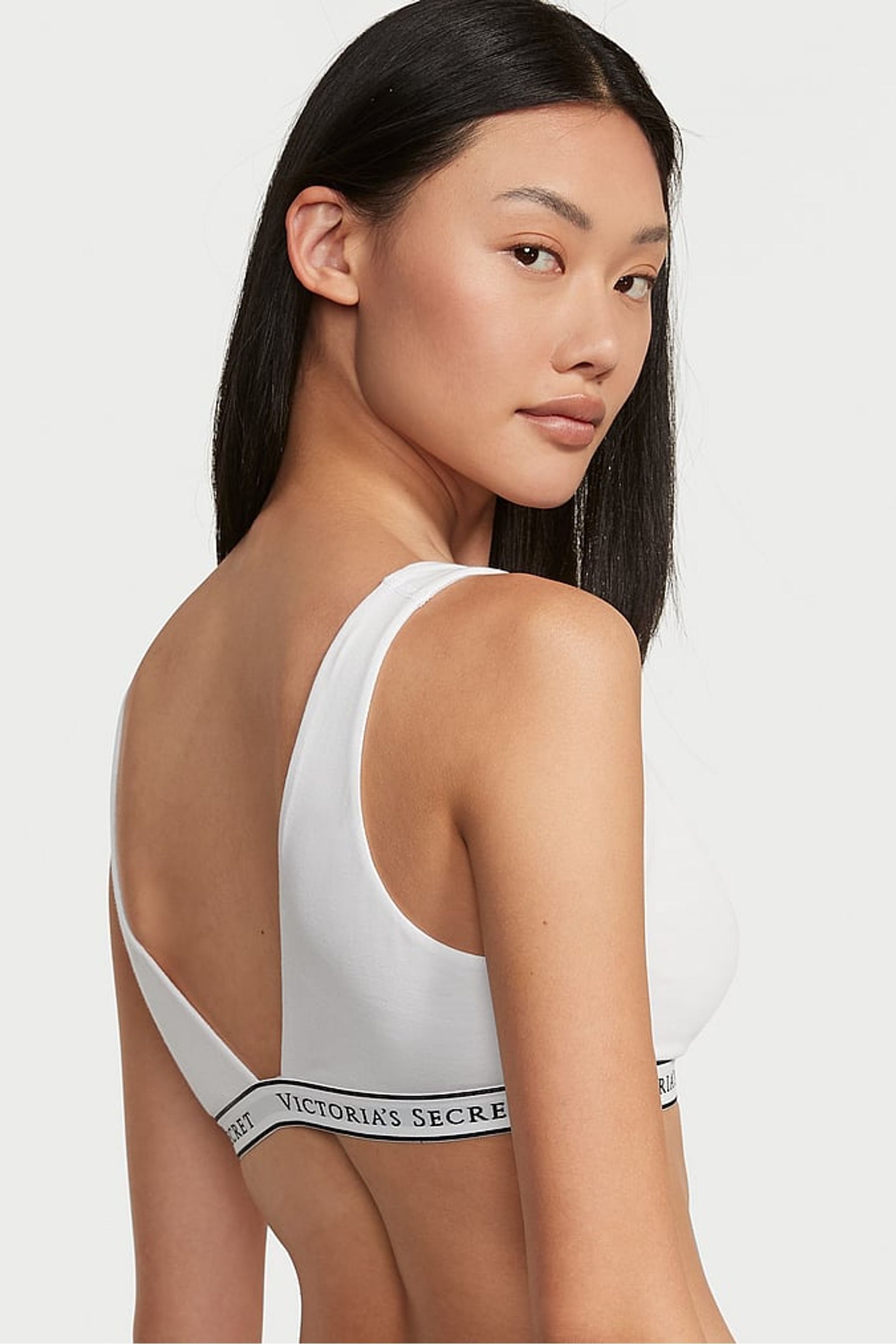 Buy Victoria's Secret Cotton Logo Bralette from the Victoria's Secret UK online shop