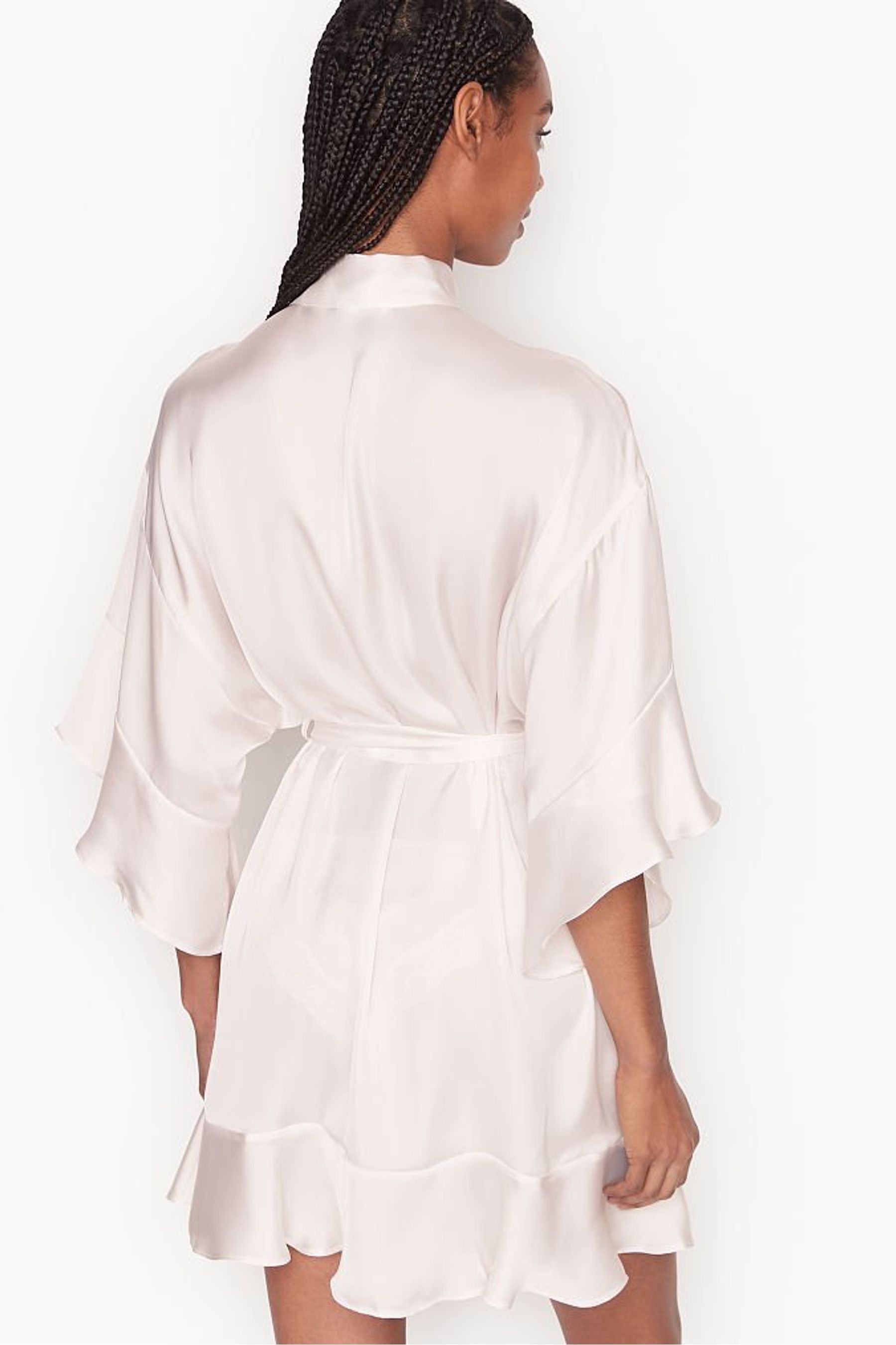 Victoria's Secret Flounce Satin Robe | Victoria's Secret Ireland