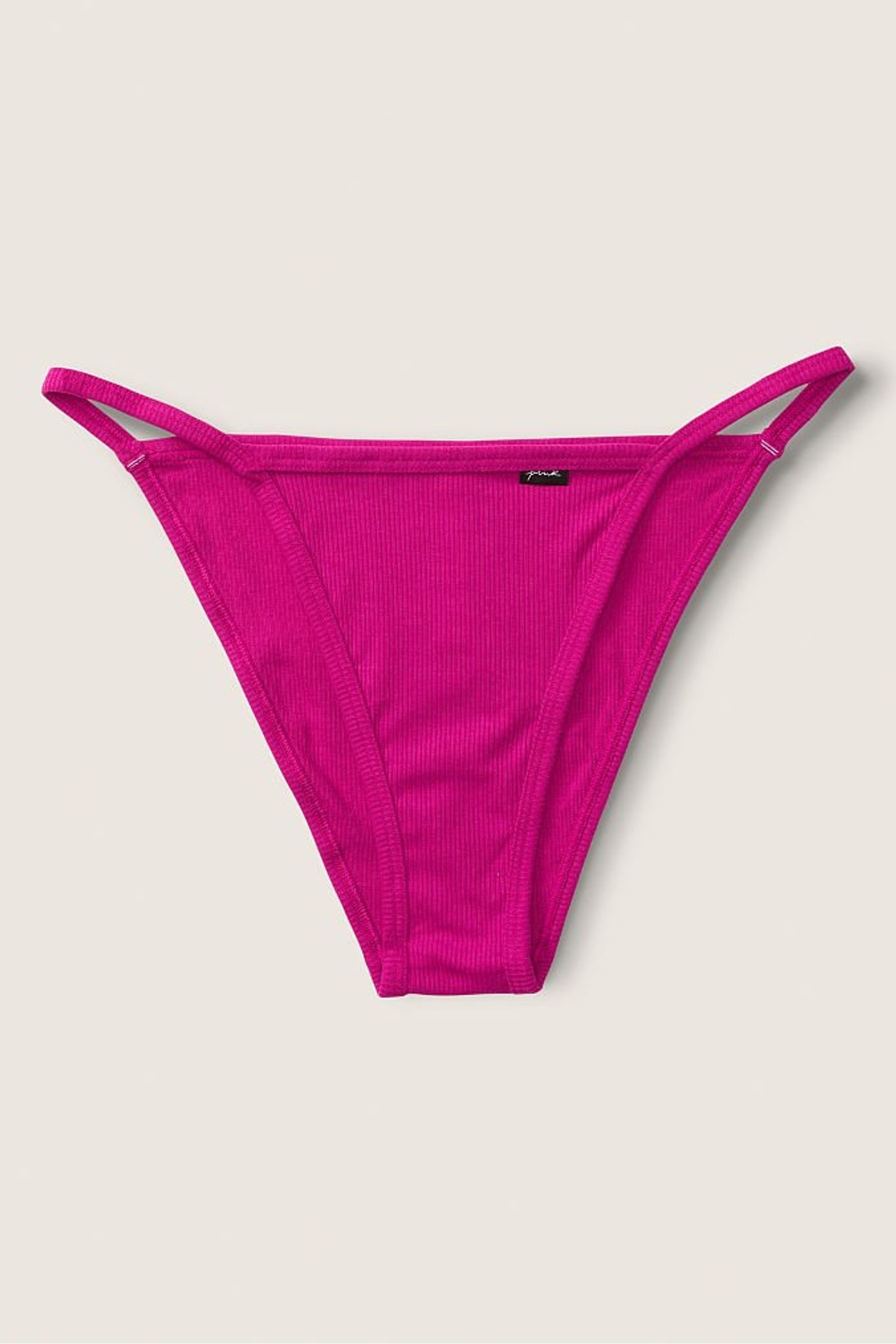 Buy Victoria's Secret PINK Cotton High Leg String Bikini Knickers from