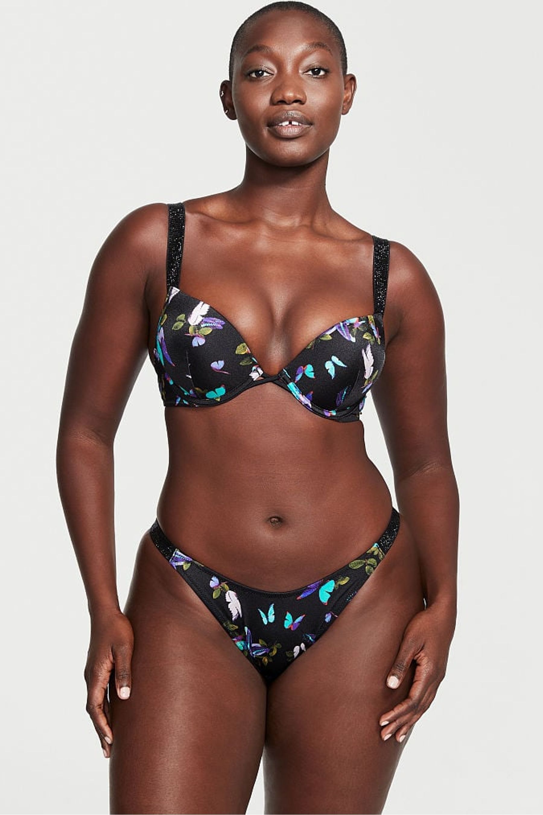 Buy Victorias Secret Shine Strap Bombshell Add Cups Push Up Bikini Top From The Victorias
