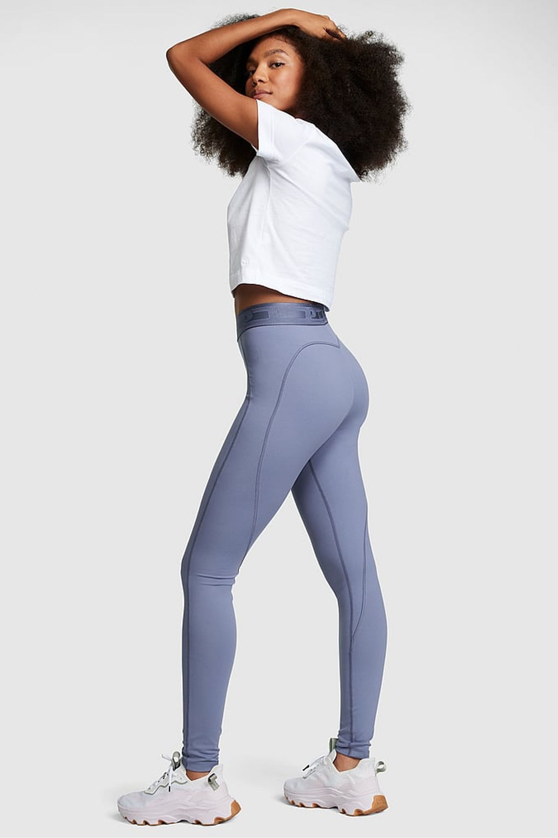 Leggings 3/4 Et Tee-shirt Victoria's Secret PINK Ultimates - Taille M, Rose, Occasion Très Bon état