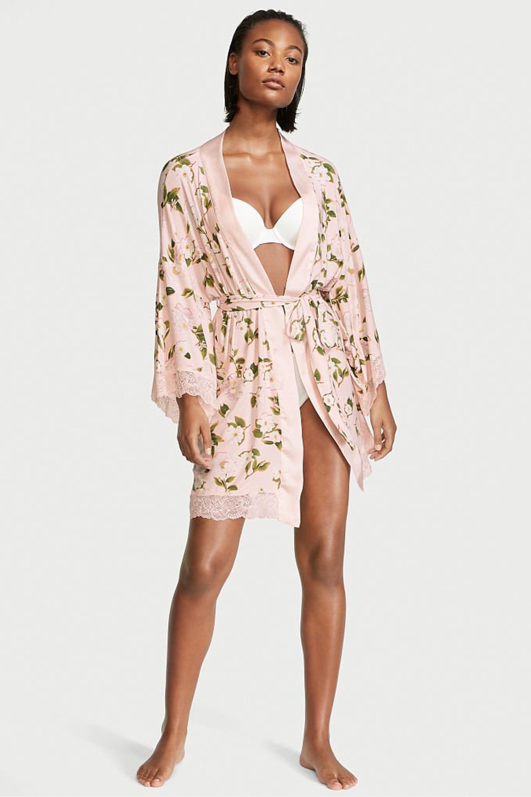 Victoria's Secret Modal Lace Trim Robe Victoria's Secret Ireland