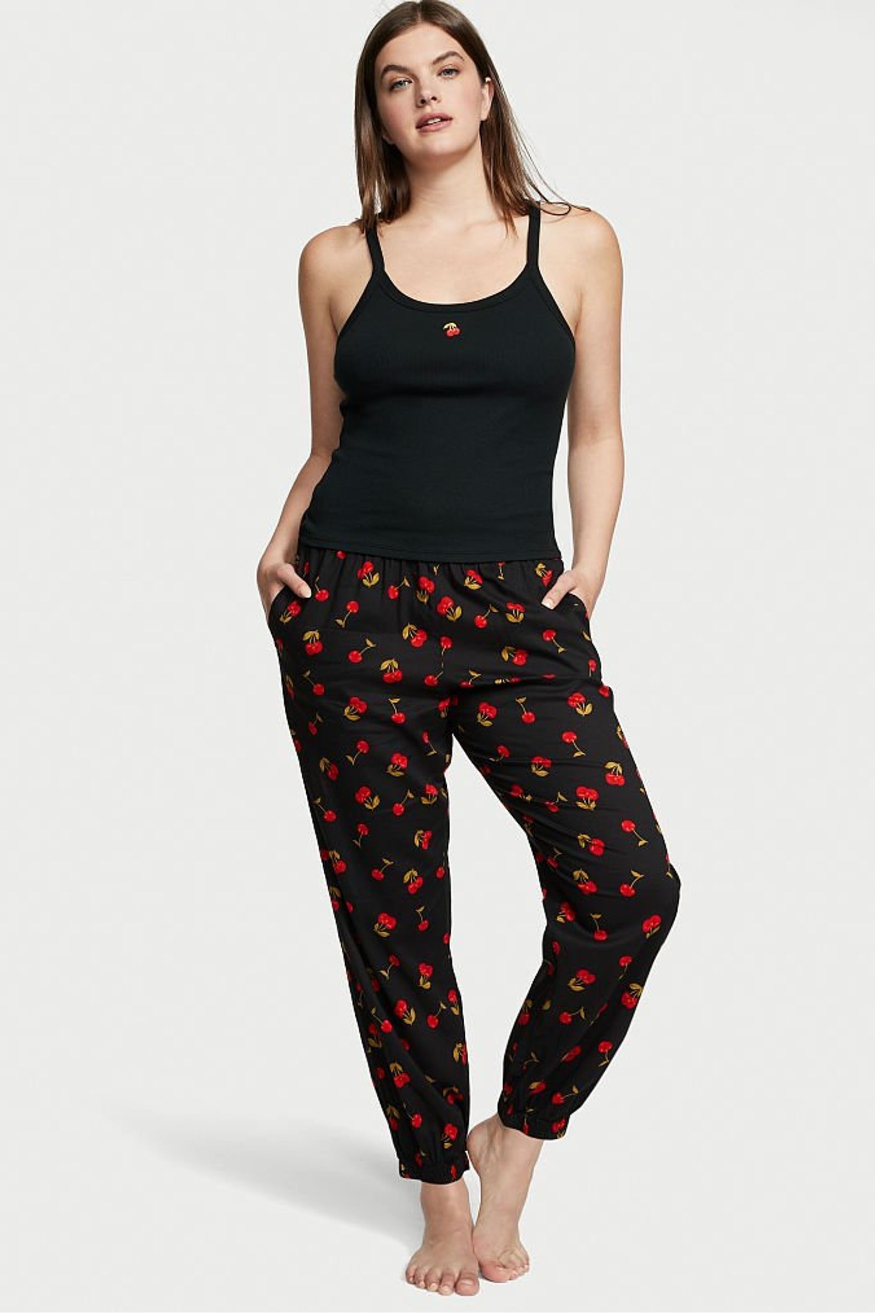 Buy Victoria's Secret Cotton Cami Long Pyjamas from the Victoria's