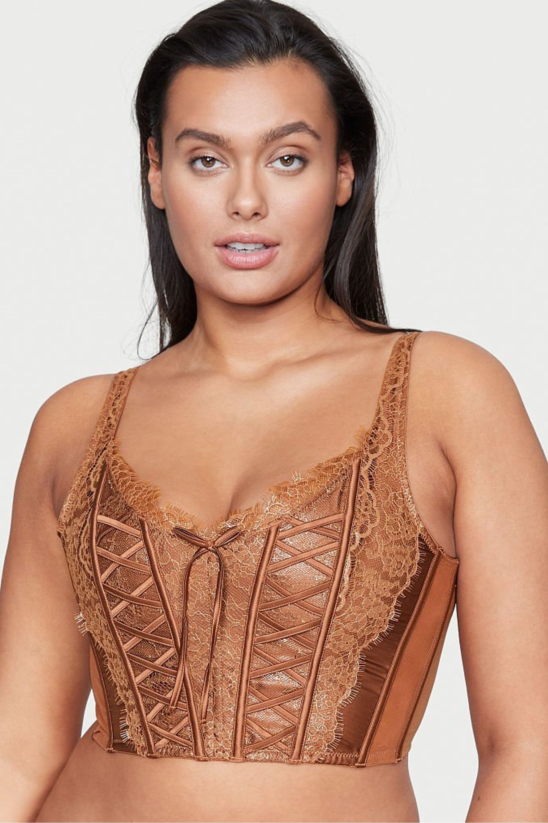 Buy Victorias Secret Unlined Lace Up Corset Bra Top From The Victorias Secret Uk Online Shop 1301