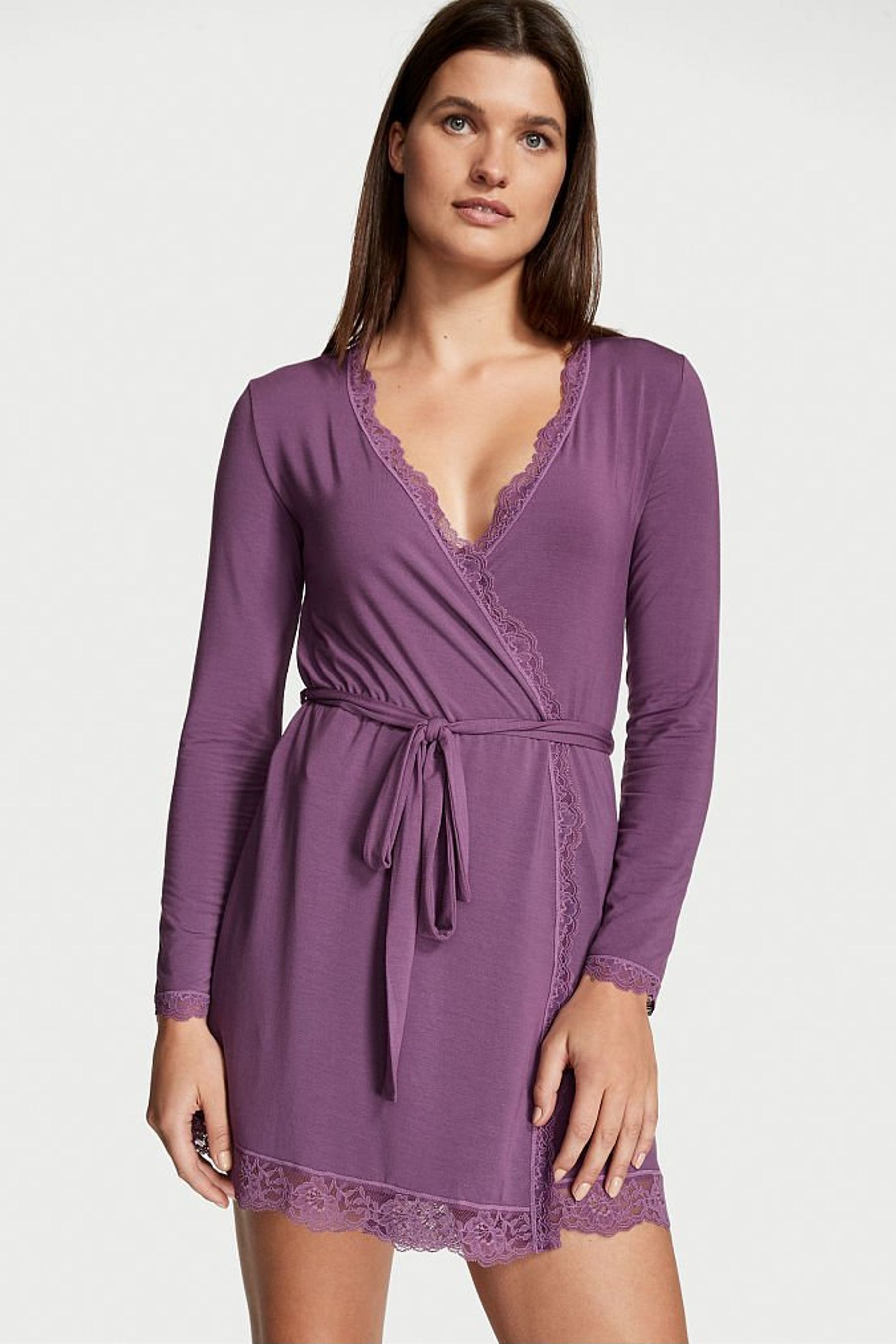 Victoria's Secret Modal Short Long Sleeve Robe Victoria's Secret Ireland
