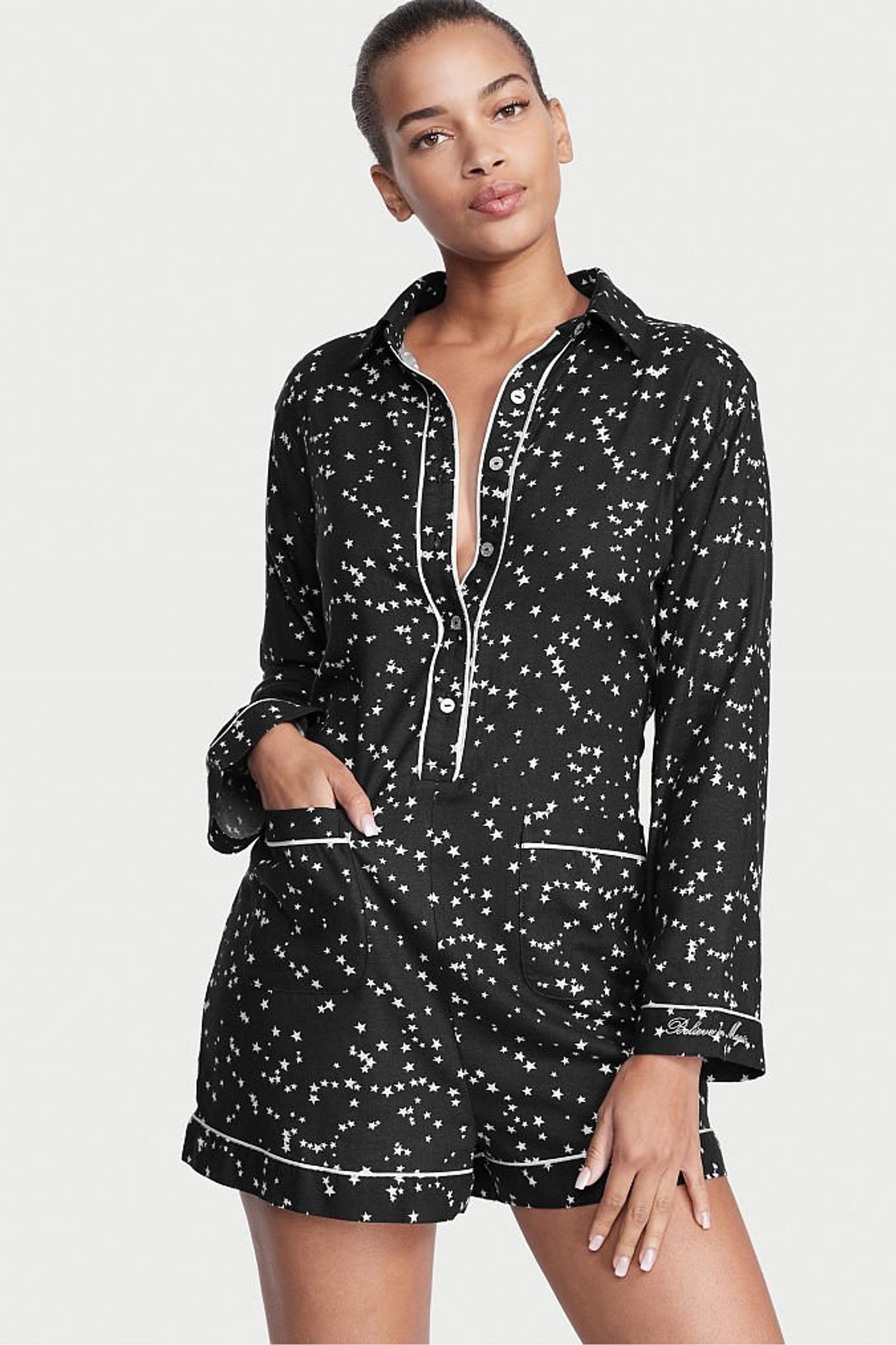 Victoria's Secret Flannel Playsuit | Victoria's Secret Ireland