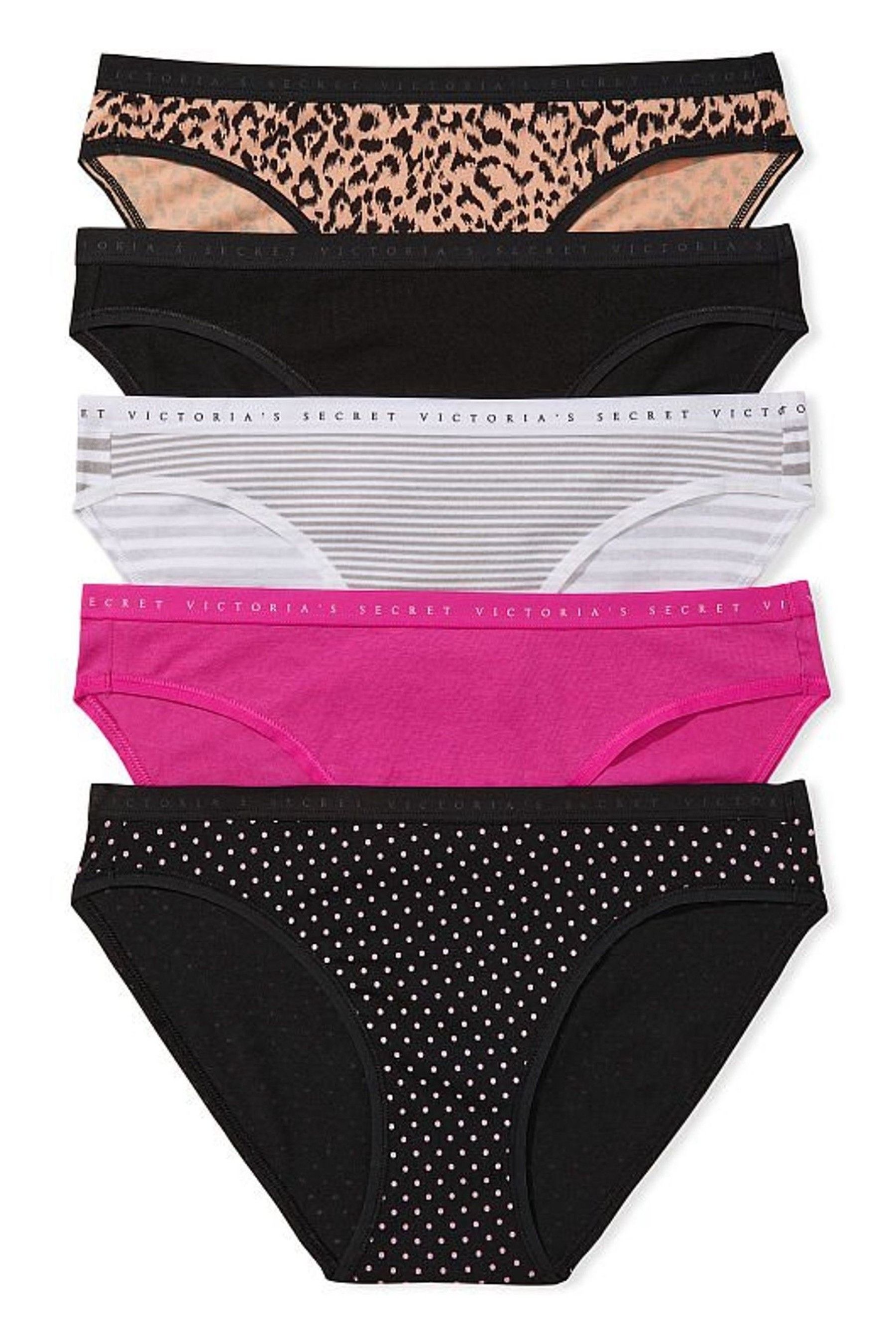 Victoria's Secret Cotton Multipack Bikini Knickers Victoria's Secret