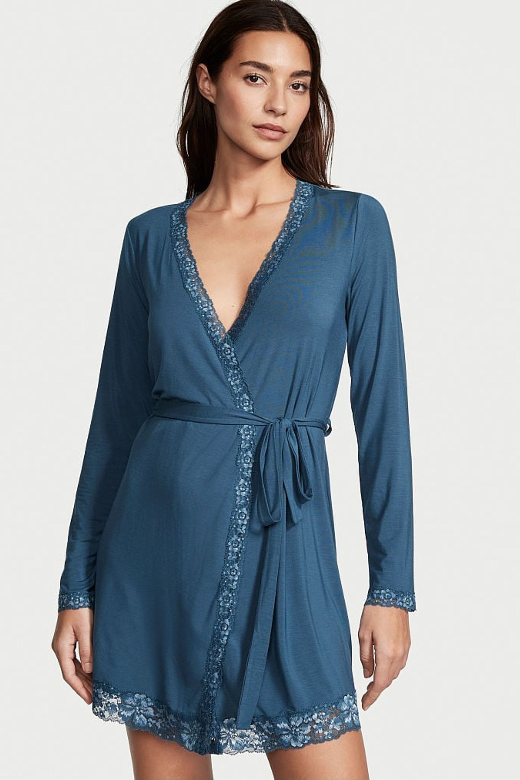 Buy Victoria's Secret Modal Lace Trim Robe from the Victoria's Secret