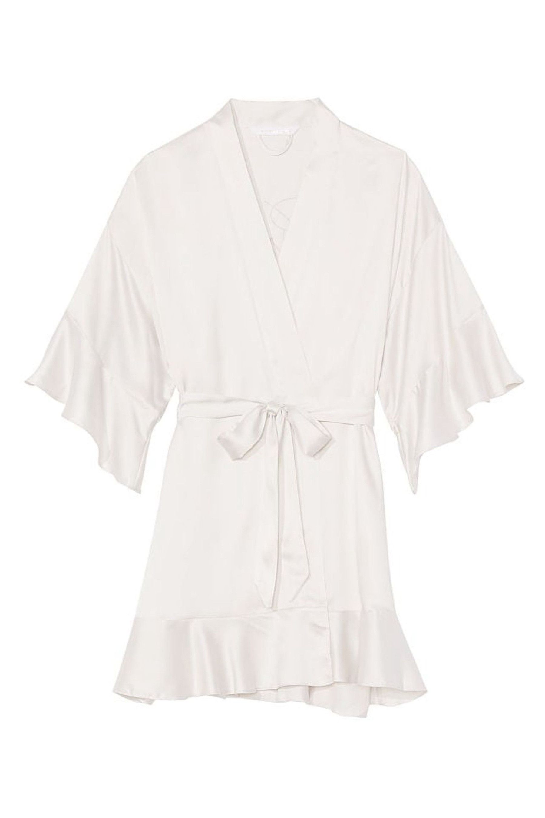 Buy Victoria's Secret Flounce Satin Robe from the Victoria's Secret UK ...