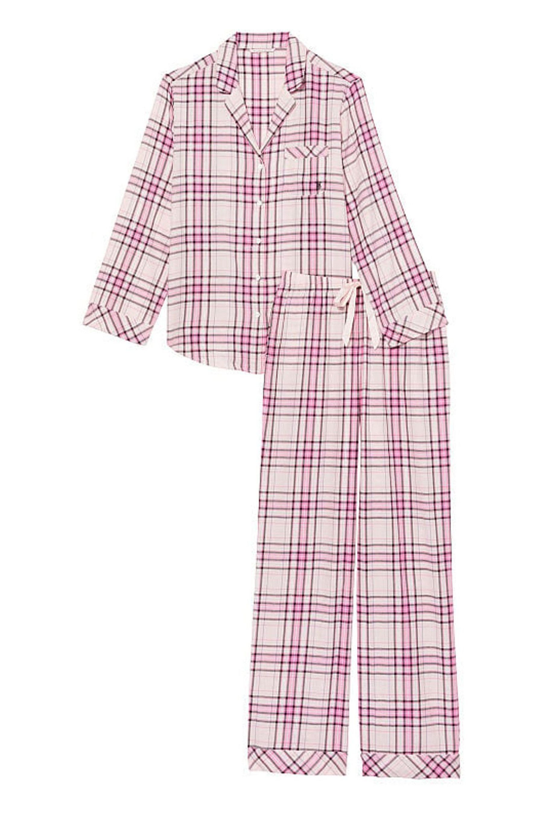 Buy Victoria's Secret Flannel Long Pyjamas from the Victoria's Secret ...
