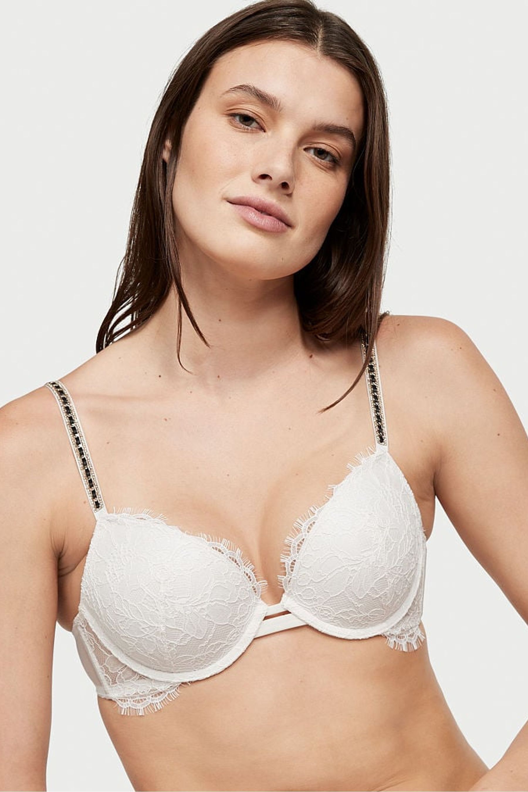 Buy Victoria's Secret Skinny Chain Shine Strap Push Up Bra from the
